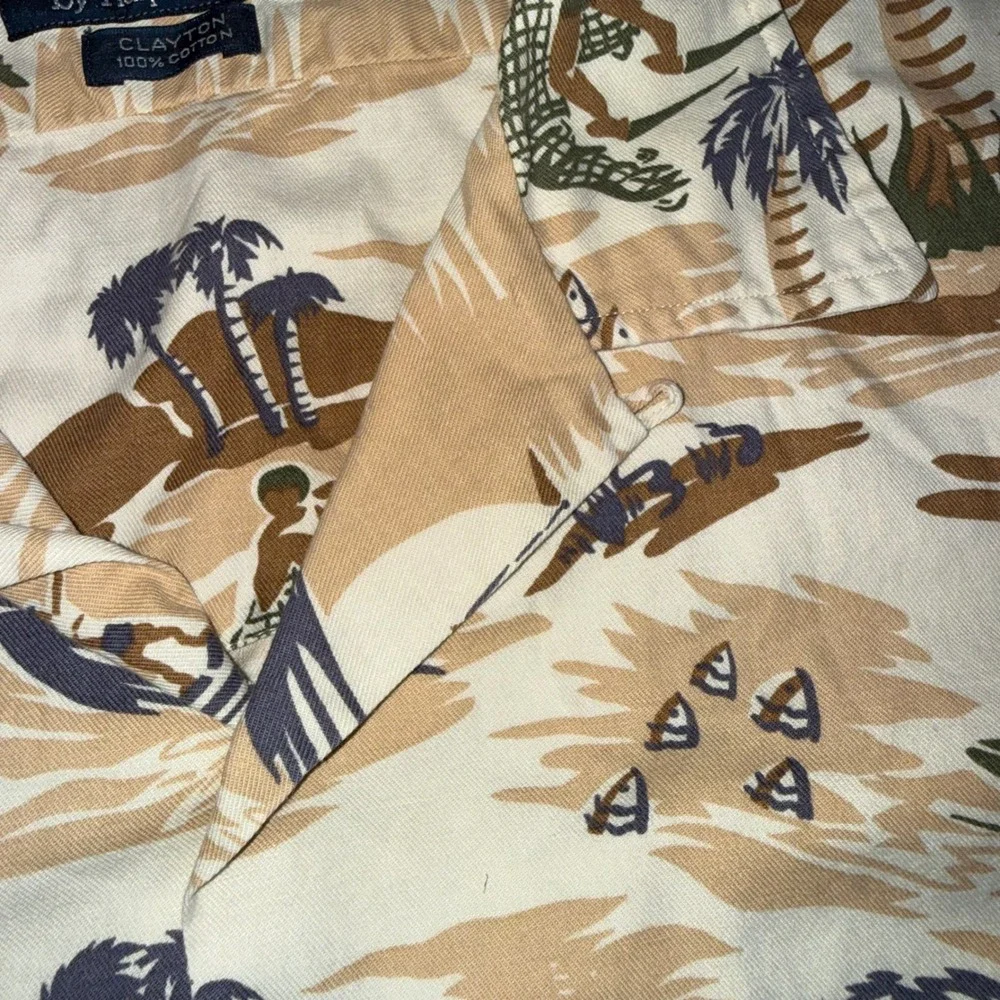 Polo Ralph Lauren Vintage 90s Clayton Large Tropical Hawaiian Camp Shirt